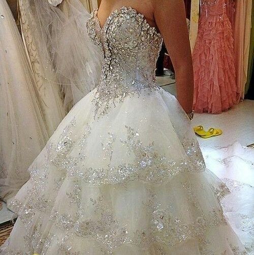 sparkly wedding ball gown