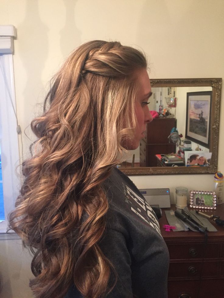 Wedding Hairstyles Half Up Half Down Loose Curls With A