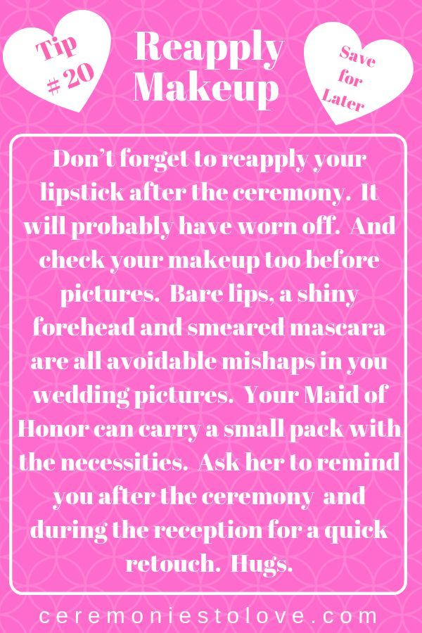 Check Your Wedding Makeup Before And