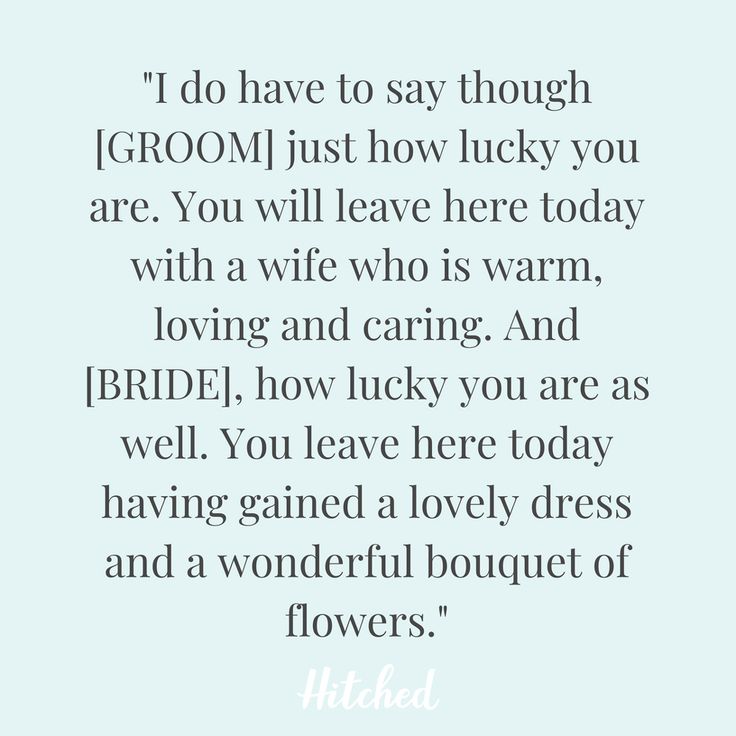 Wedding Quotes Read our favourite 33 best man speech jokes. Click in the link for the full list