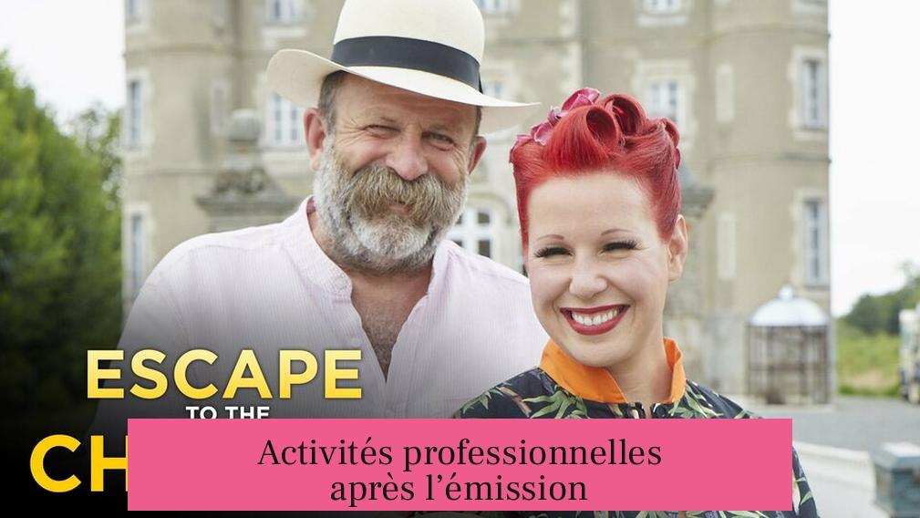 Activités professionnelles après l’émission