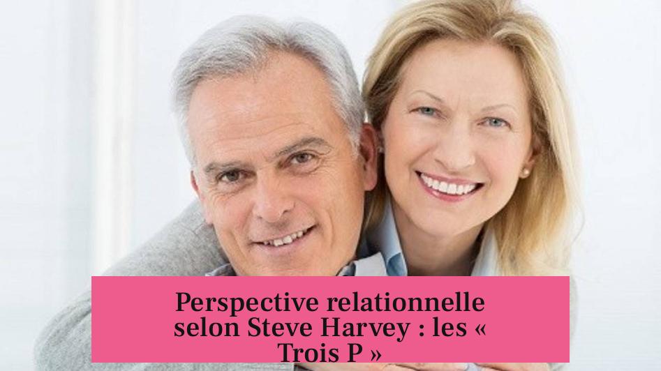 Perspective relationnelle selon Steve Harvey : les « Trois P »