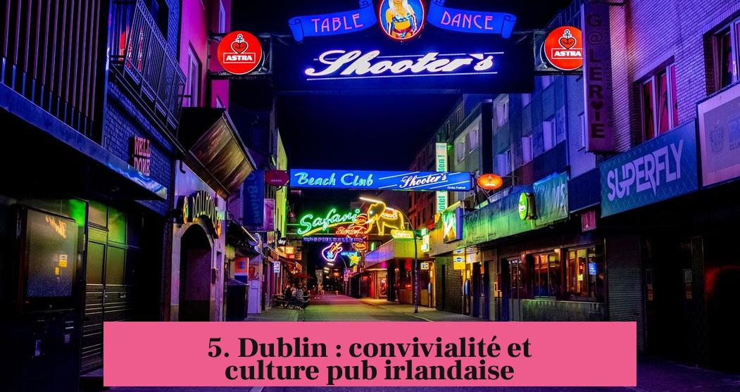 5. Dublin : convivialité et culture pub irlandaise