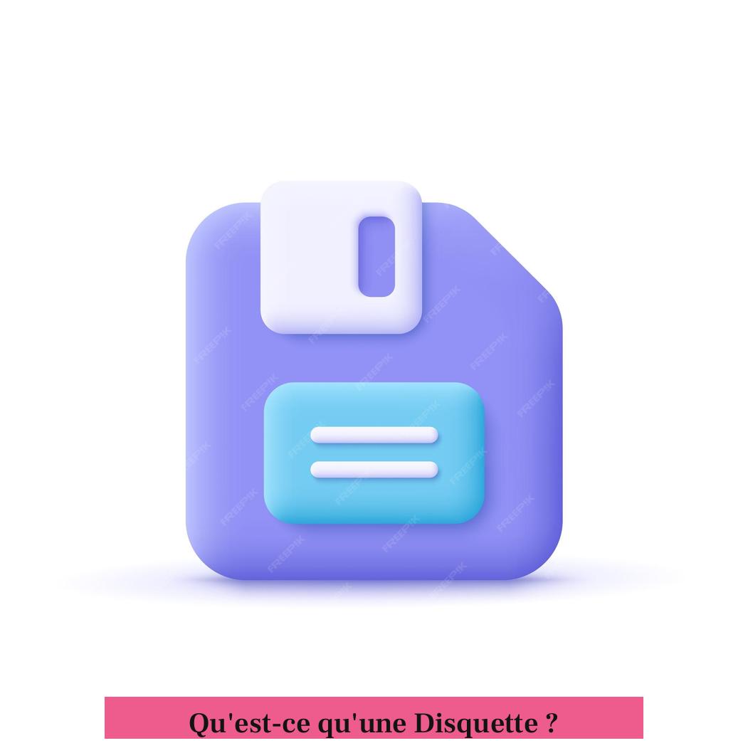 Qu'est-ce qu'une Disquette ?