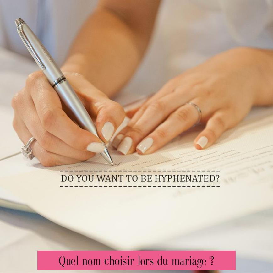 Quel nom choisir lors du mariage ?