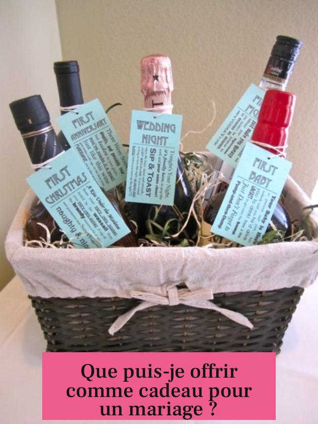 Que puis-je offrir comme cadeau pour un mariage ?