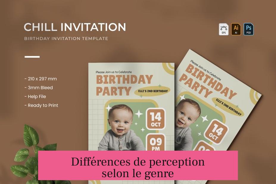 Différences de perception selon le genre