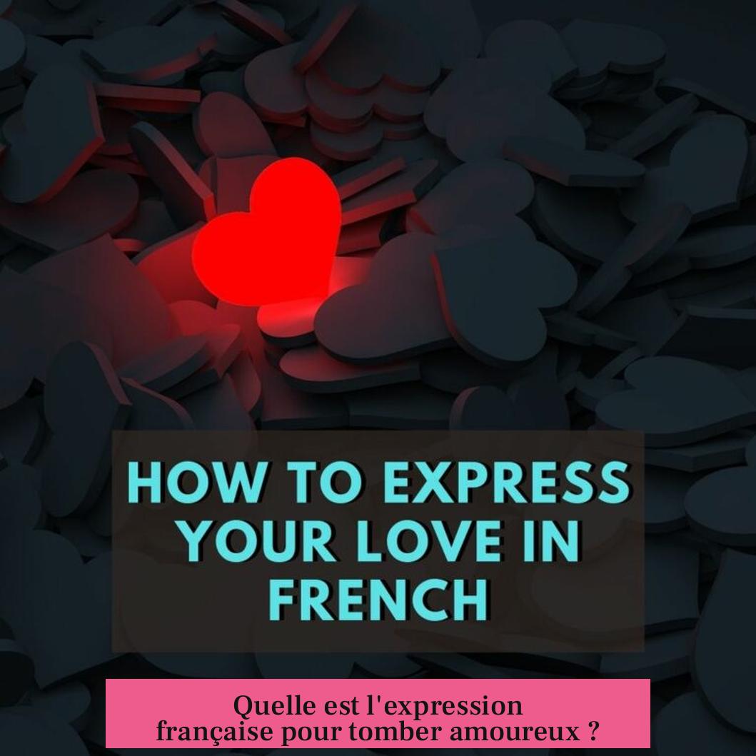 Quelle est l'expression française pour tomber amoureux ?