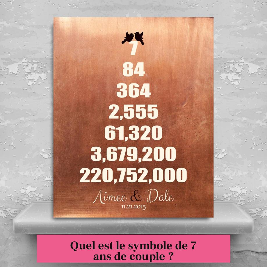 Quel est le symbole de 7 ans de couple ?