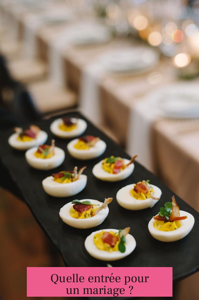 Quelle entrée pour un mariage ?