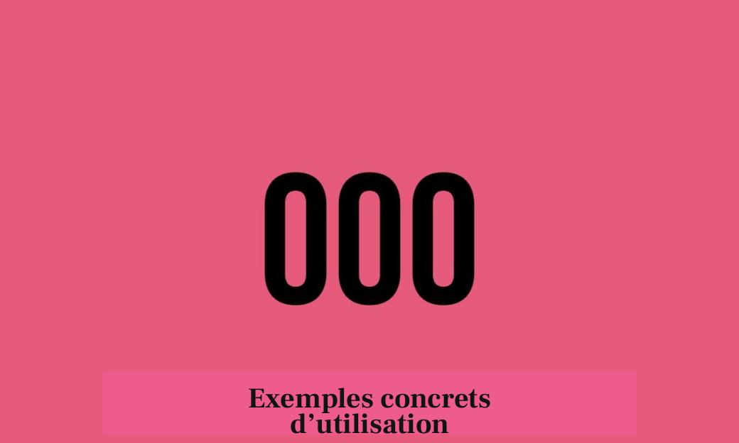 Exemples concrets d’utilisation