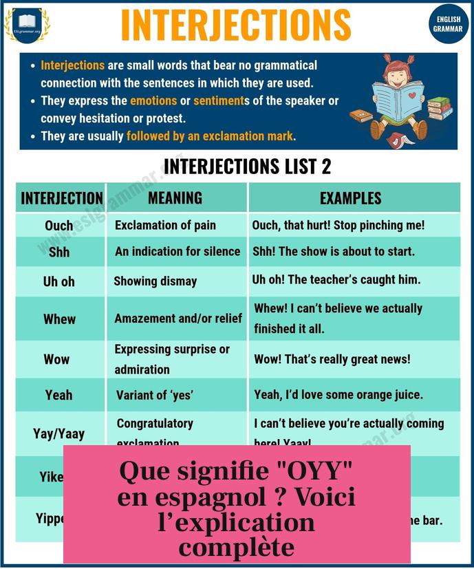 Que signifie "OYY" en espagnol ? Voici l’explication complète