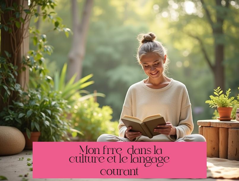 « Mon frère » dans la culture et le langage courant