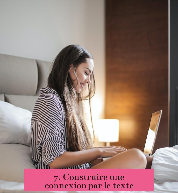 7. Construire une connexion par le texte