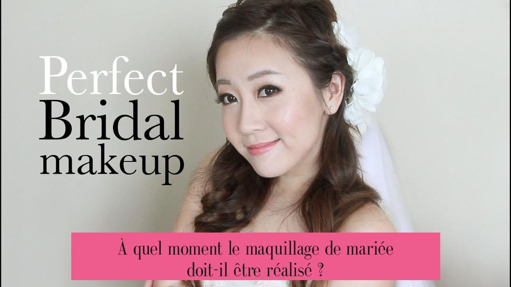 À quel moment le maquillage de mariée doit-il être réalisé ?