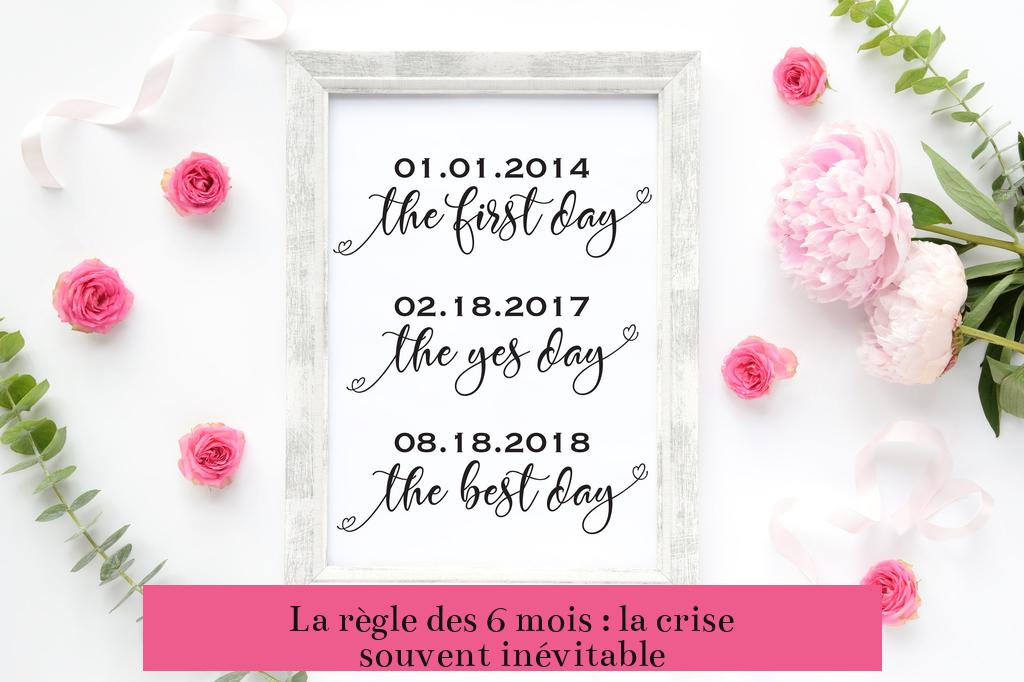 La règle des 6 mois : la crise souvent inévitable