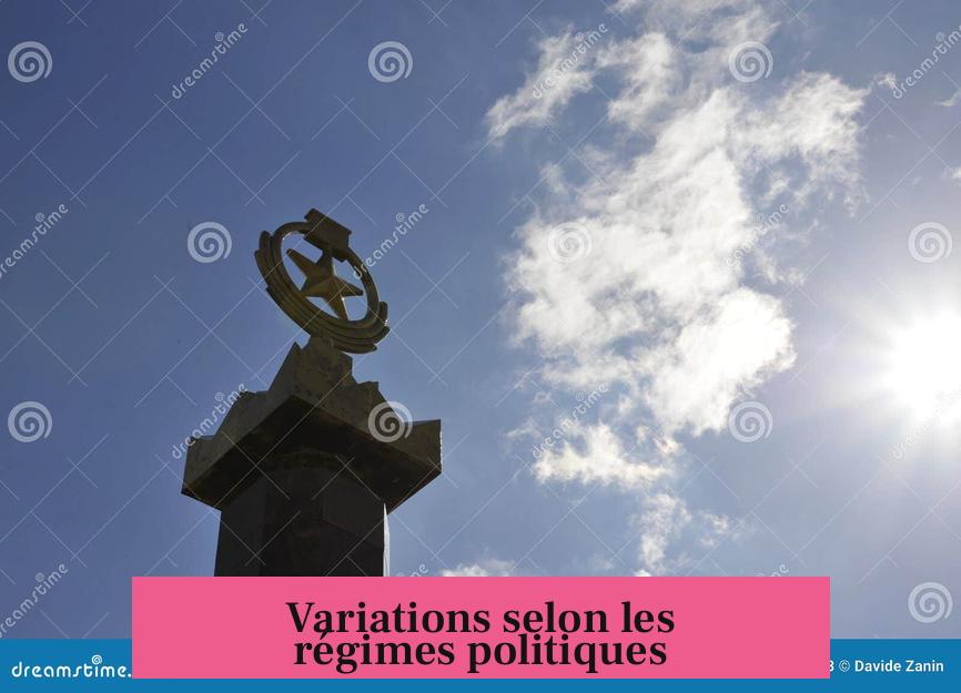 Variations selon les régimes politiques