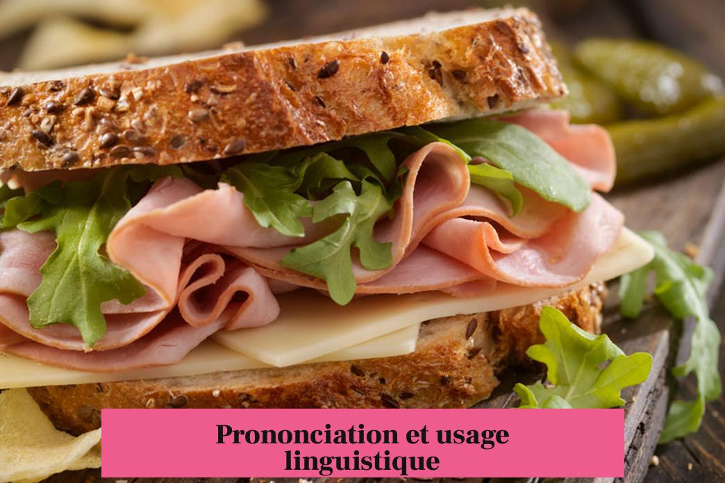 Prononciation et usage linguistique