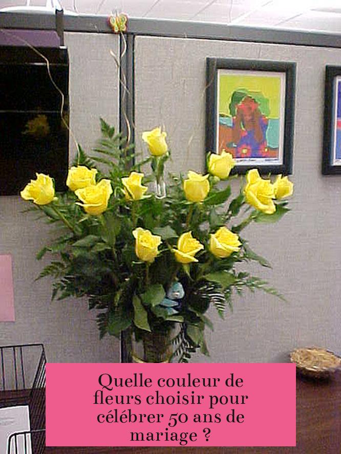 Quelle couleur de fleurs choisir pour célébrer 50 ans de mariage ?
