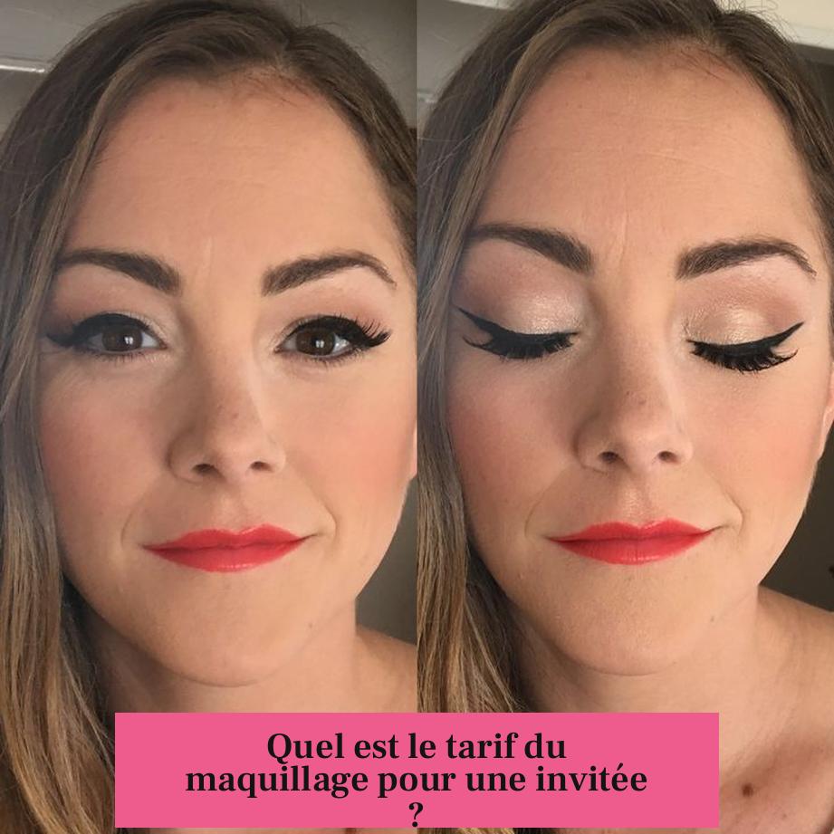 Quel est le tarif du maquillage pour une invitée ?