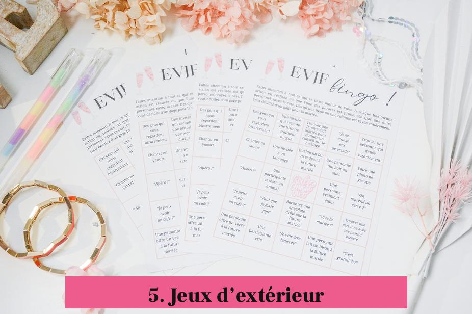 5. Jeux d’extérieur