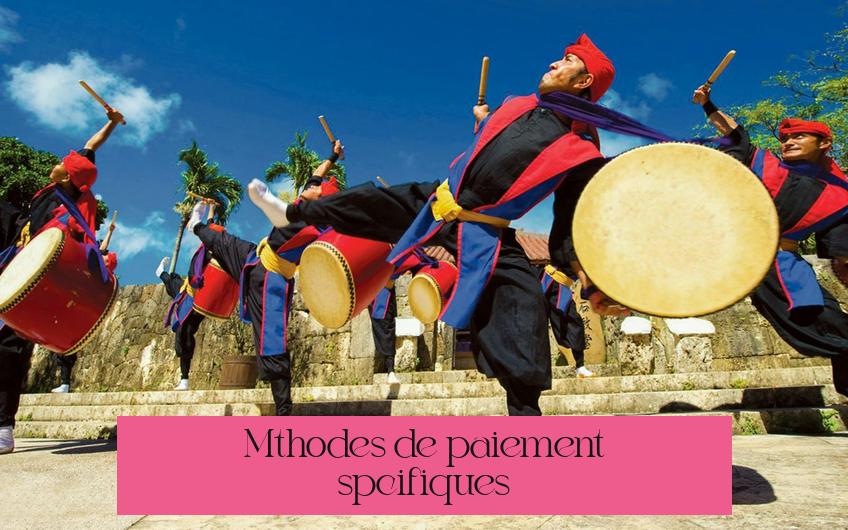 Méthodes de paiement spécifiques
