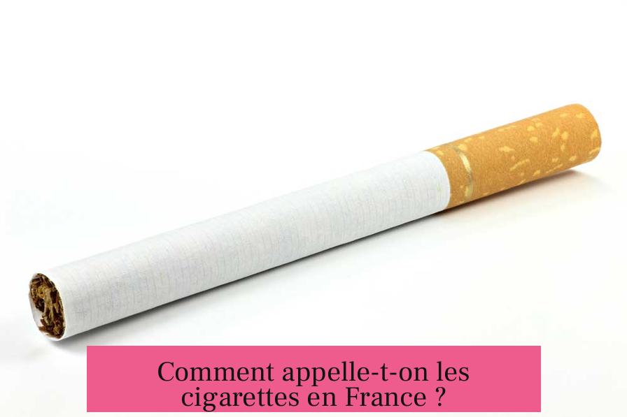 Comment appelle-t-on les cigarettes en France ?