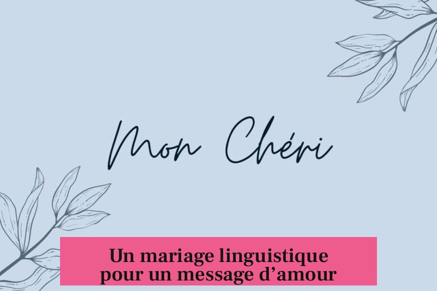 Un mariage linguistique pour un message d’amour