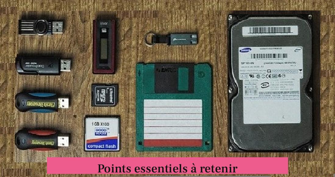 Points essentiels à retenir