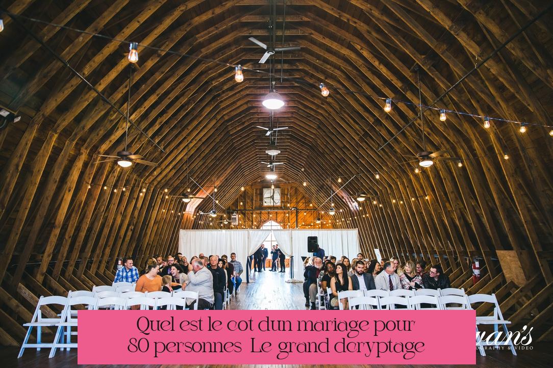 Quel est le coût d'un mariage pour 80 personnes ? Le grand décryptage
