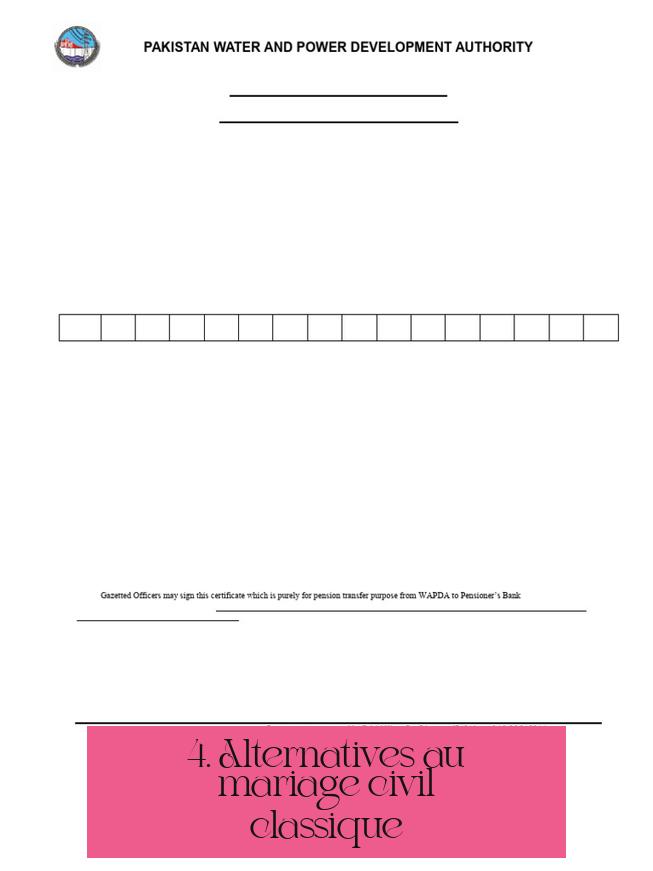 4. Alternatives au mariage civil classique