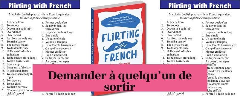 Demander à quelqu’un de sortir