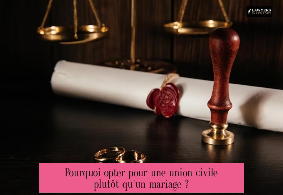 Pourquoi opter pour une union civile plutôt qu'un mariage ?