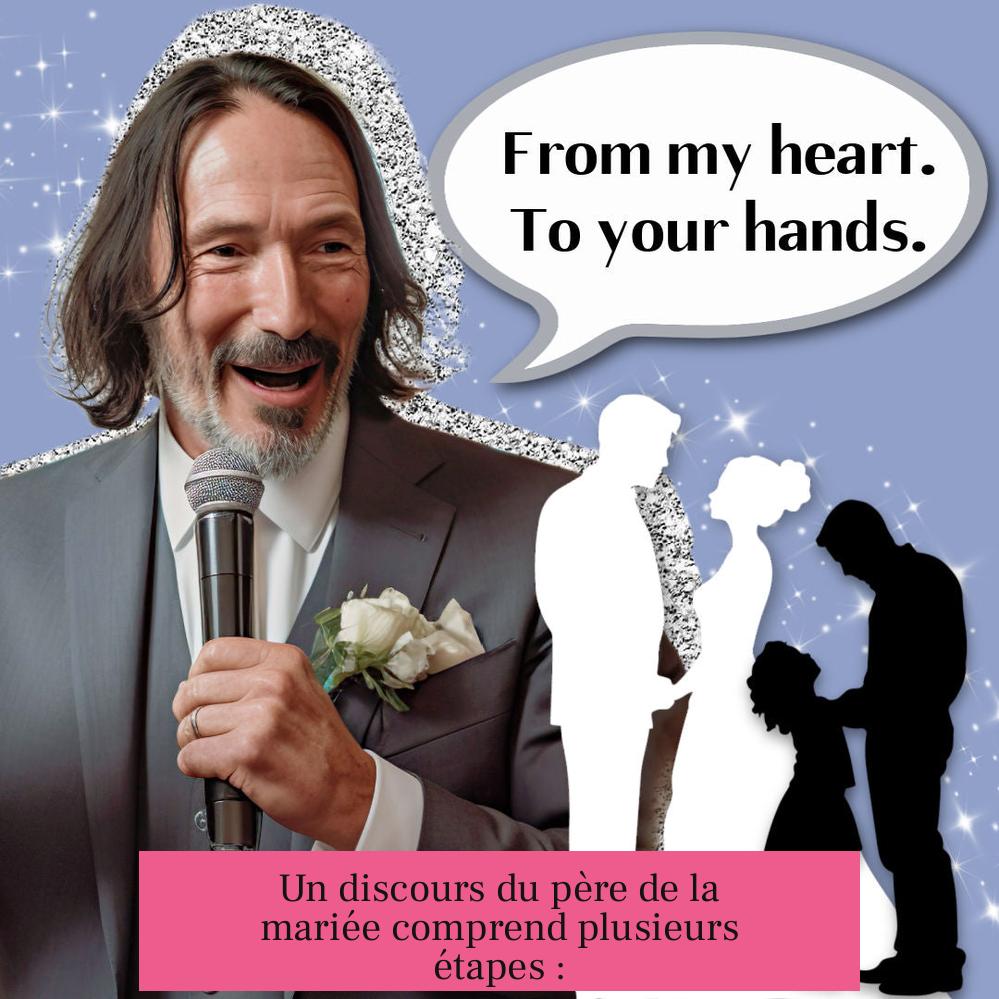 Un discours du père de la mariée comprend plusieurs étapes :