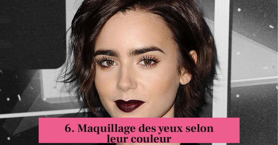 6. Maquillage des yeux selon leur couleur