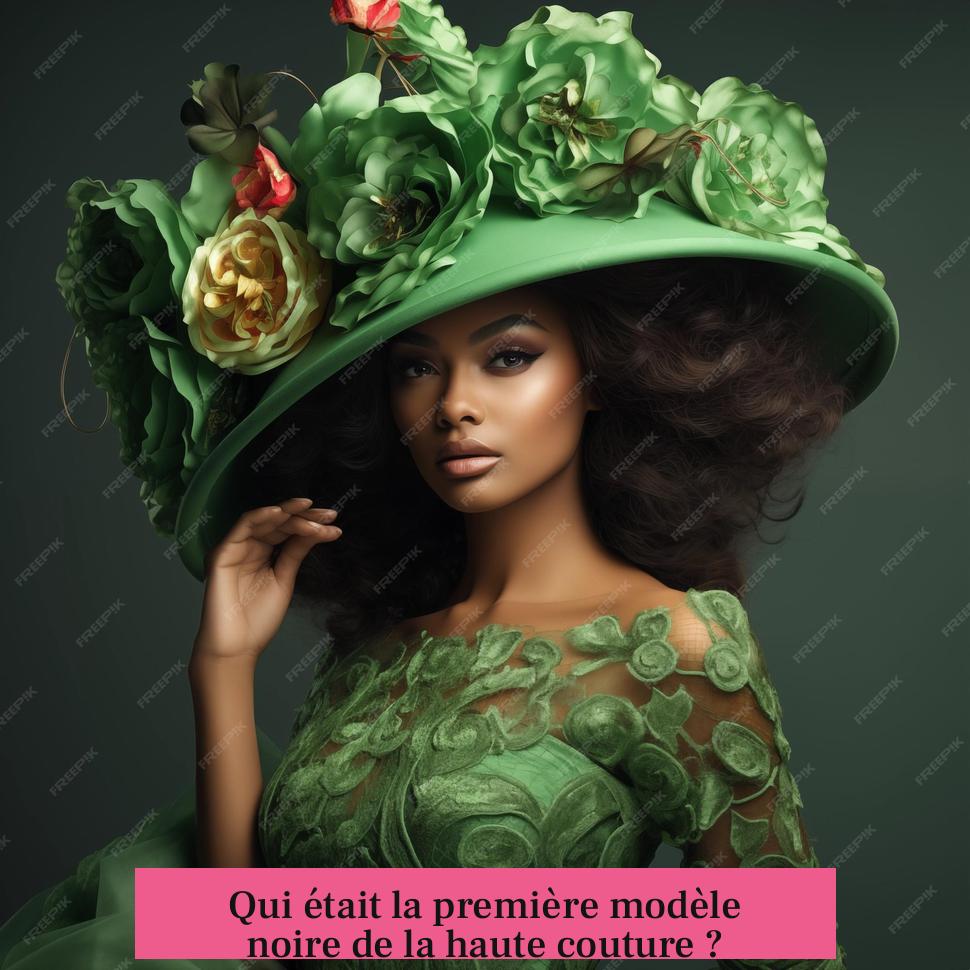 Qui était la première modèle noire de la haute couture ?