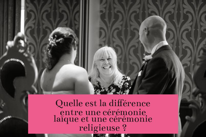 Quelle est la différence entre une cérémonie laïque et une cérémonie religieuse ?