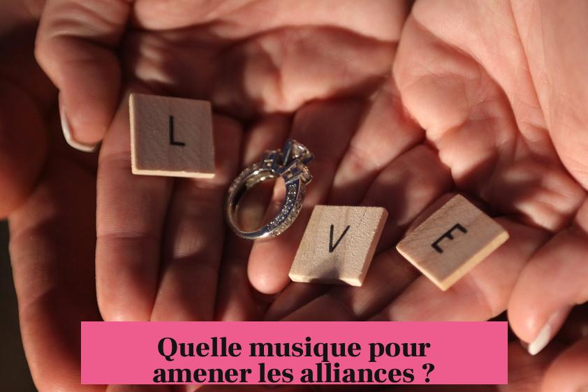 Quelle musique pour amener les alliances ?
