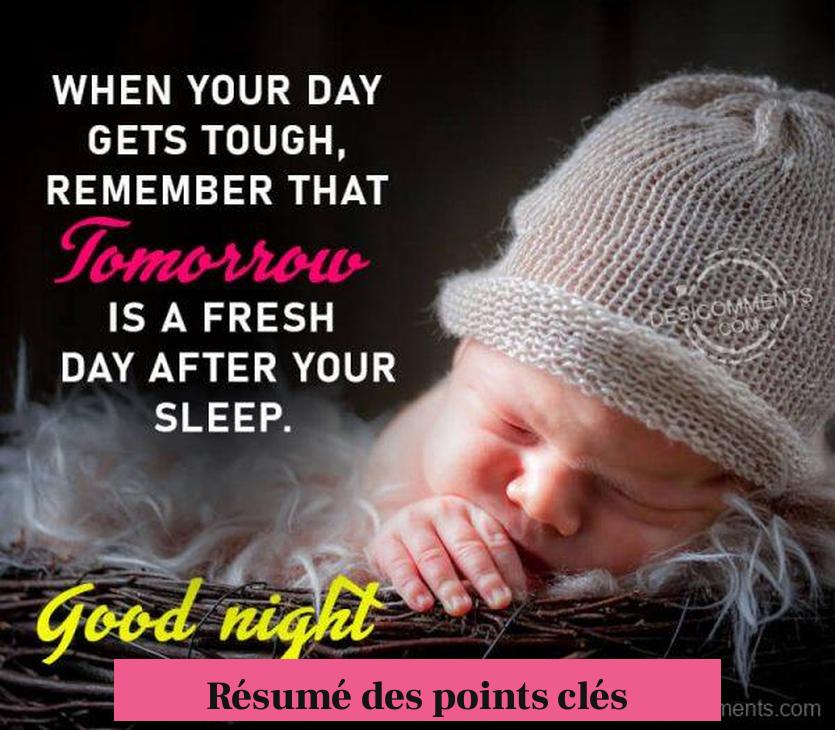 Résumé des points clés