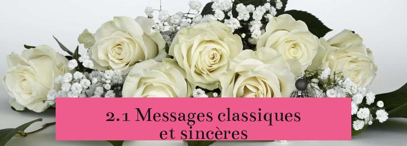 2.1 Messages classiques et sincères