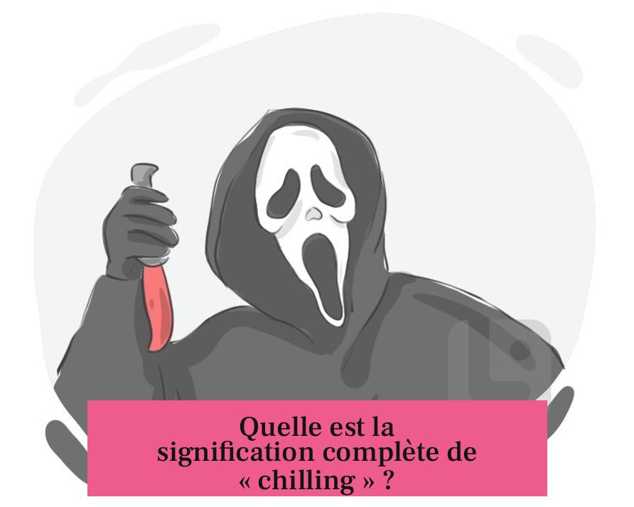 Quelle est la signification complète de « chilling » ?