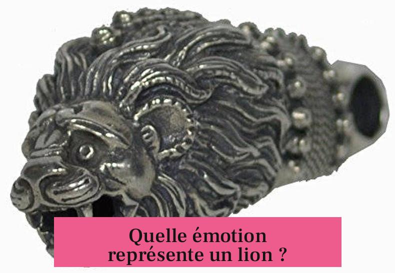Quelle émotion représente un lion ?