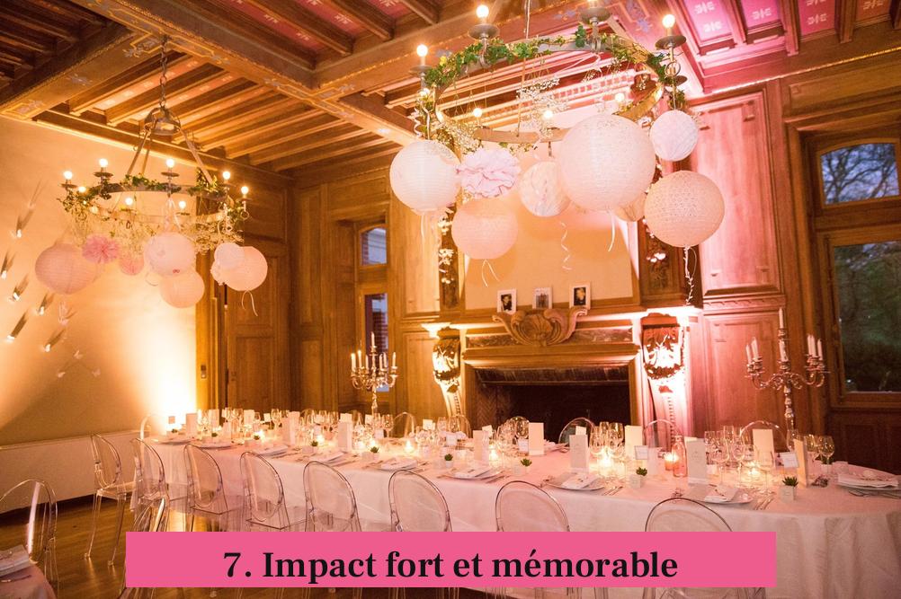 7. Impact fort et mémorable