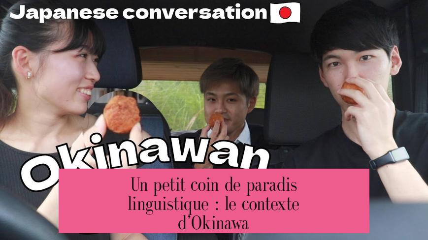 Un petit coin de paradis linguistique : le contexte d’Okinawa