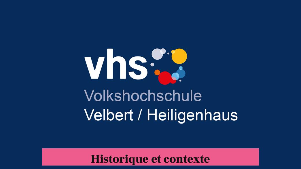 Historique et contexte