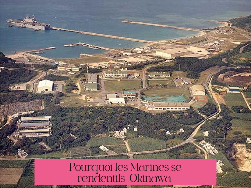 Pourquoi les Marines se rendent-ils à Okinawa ?