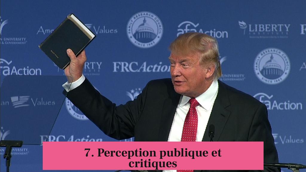 7. Perception publique et critiques