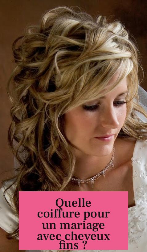 Quelle coiffure pour un mariage avec cheveux fins ?