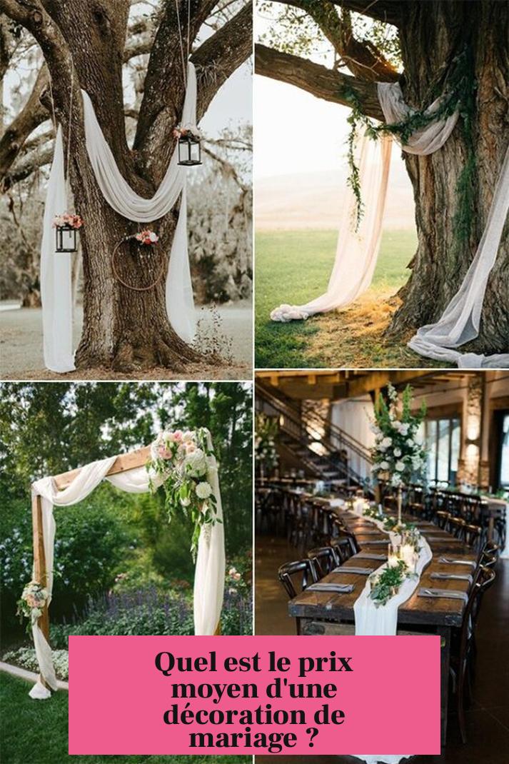 Quel est le prix moyen d'une décoration de mariage ?