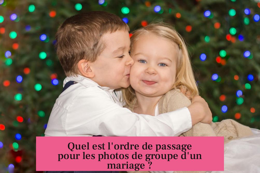 Quel est l'ordre de passage pour les photos de groupe d'un mariage ?
